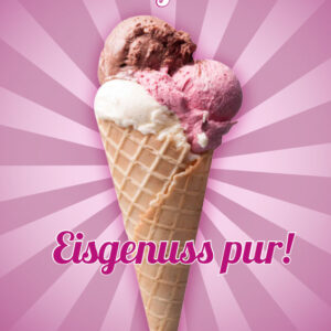 Banner Eisgenuss pur