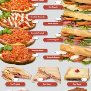 Wetterfestes Banner mit Snacks