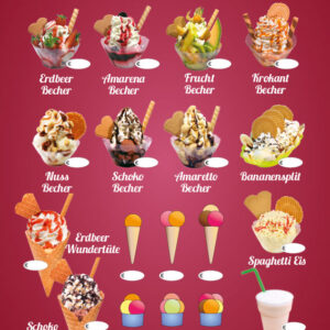 Eis zum Mitnehmen, Banner für Kundenstopper